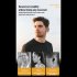 Open Ear Headphones Air Conduction Business Earbuds ENC Noise Reduction Earphones Rotatable 180  Arm Hanging Ear Headphones Ultra Long 30 Hours Playtime For Runn