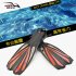 Open Heel Scuba Diving Long Fins Adjustable Snorkeling Swim Flippers Special For Diving Boots Shoes Monofin Gear Yellow Small  S M 