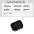 Optical Glass Camera Lens Filter Set Adjustable Cpl Mirror Compatible For Dji Mini 3 Pro Drone Accessories gray UV