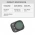 Optical Glass Camera Lens Filter Set Adjustable Cpl Mirror Compatible For Dji Mini 3 Pro Drone Accessories gray UV