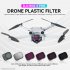Optical Glass Camera Lens Filter Set Adjustable Cpl Mirror Compatible For Dji Mini 3 Pro Drone Accessories gray UV