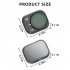 Optical Glass Camera Lens Filter Set Adjustable Cpl Mirror Compatible For Dji Mini 3 Pro Drone Accessories gray UV