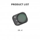 Optical Glass Camera Lens Filter Set Adjustable Cpl Mirror Compatible For Dji Mini 3 Pro Drone Accessories gray CPL