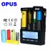 Opus Bt c3100 Digital Smart 4 Slot Lcd Battery Charger For Li ion Nicd Nimh Aa Aaa 10440 18650 Rechargeable Batteries U S  plug