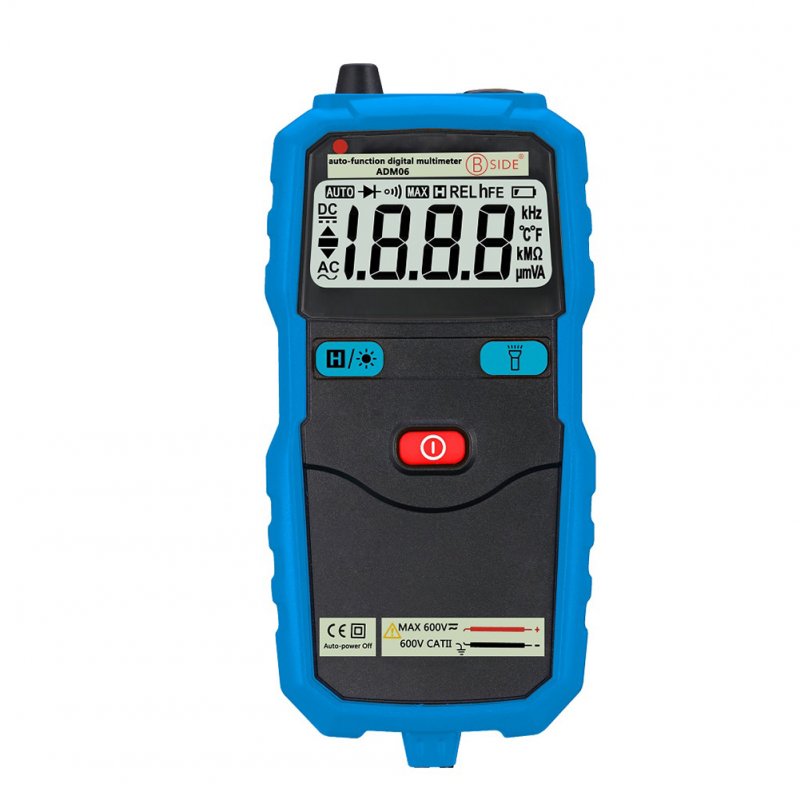 BSIDE DT9205A Digital Multimeter 1999 Counts High-precision AC/DC Voltage Current Tester Blue