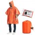 Orange Emergency Raincoat Aluminum Film Disposable Poncho Cold Insulation Rainwear Blankets Survival Tool Raincoat 1  orange outer bag 124 101cm