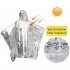 Orange Emergency Raincoat Aluminum Film Disposable Poncho Cold Insulation Rainwear Blankets Survival Tool Double sided raincoat  1 124 101cm