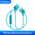 Orico Wireless Bluetooth Headphones Music Game In Ear Magnetic Suspended Neck Hands Free Sports Headphones blue