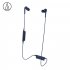 Original Audio Technica ATH CKS550XBT Bluetooth Earphone Wireless Sports Headset Compatible With IOS Android Huawei Xiaomi Oppo Cellphone Blue
