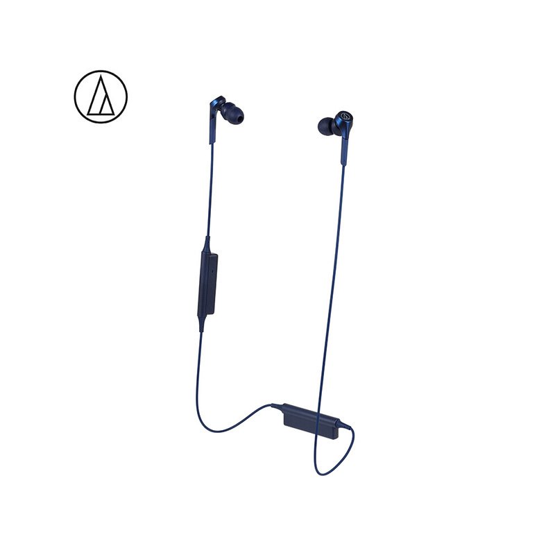 Original Audio-Technica ATH-CKS550XBT Bluetooth Earphone Wireless Sports Headset Compatible With IOS Android Huawei Xiaomi Oppo Cellphone Blue