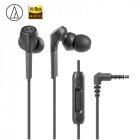 Original Audio-Technica ATH-CKS550XIS Wired Earphone HiFi In-ear Subwoofer Bass HiFi Music Wired Control With Microphone Black