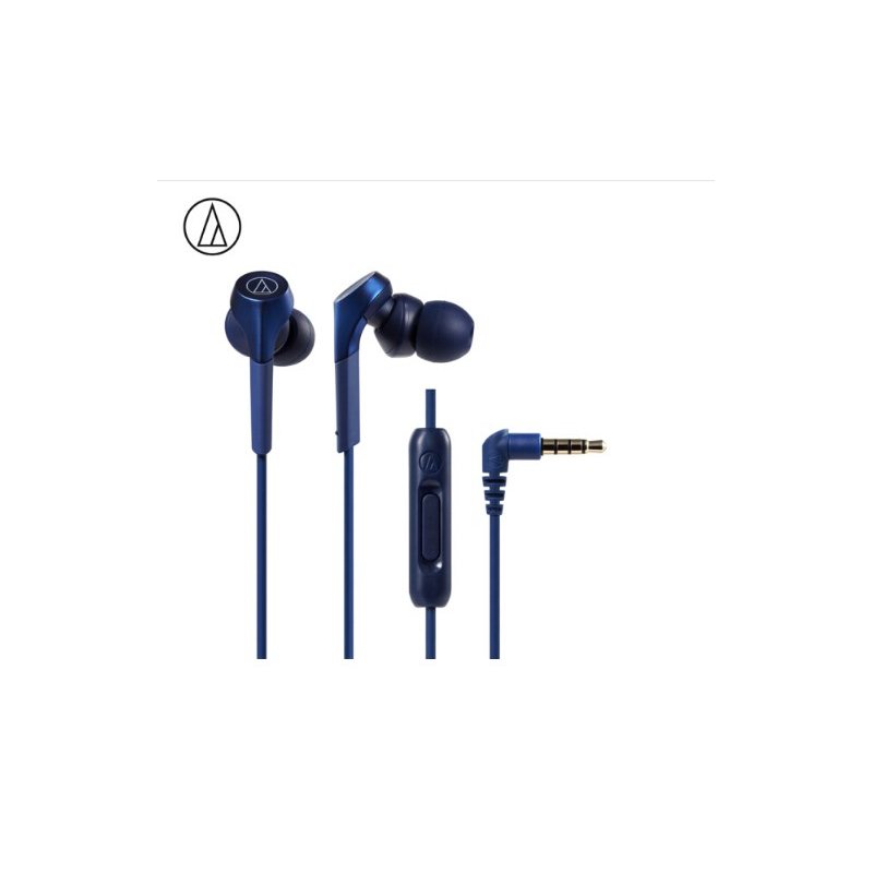 Original Audio-Technica ATH-CKS550XIS Wired Earphone HiFi In-ear Subwoofer Bass HiFi Music Wired Control With Microphone Blue