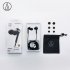 Original Audio Technica ATH CKS550XIS Wired Earphone HiFi In ear Subwoofer Bass HiFi Music Wired Control With Microphone Black