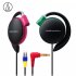 Original Audio Technica ATH EQ500 Wired Earphone Music Headset Ear Hook Sport Headphone Surround Bass For Xiaomi Huawei Oppo Etc Red