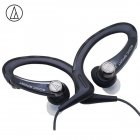 Original Audio-Technica ATH-SPORT1iS In-ear Wired Sport Earphone With Wire Control With IPX5 Waterproof For IOS Android Smartphone Black