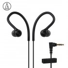 Original Audio-Technica ATH-SPORT10 In-ear Wired Earphone Music Headset Sport Earbuds With IPX5 Waterproof For Huawei Xiaomi Black