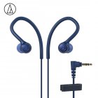 Original Audio-Technica ATH-SPORT10 In-ear Wired Earphone Music <span style='color:#F7840C'>Headset</span> Sport Earbuds With IPX5 Waterproof For Huawei Xiaomi Blue