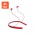 Original JBL Live200bt Neck mounted Wireless Bluetooth compatible  Earphones 3 button Remote Microphone Stereo Powerful Bass Headphones Red