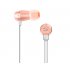 Original JBL T380a Double Moving Coil Earphones Built in Microphone Wire controlled Hifi In ear Earbuds Universal Compatible For Android pink