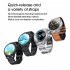 Original LEMFO Lf26 Smart  Watch Hd Ips Screen Custom Dial Sport Record Smartwatch For Android Ios Huawei Xiaomi Silver dial brown leather belt