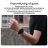 Original LEMFO Lf26 Smart  Watch Hd Ips Screen Custom Dial Sport Record Smartwatch For Android Ios Huawei Xiaomi Black dial black steel belt
