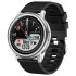 Original LEMFO Lf28 Smartwatch Ip68 Waterproof Heart Rate Monitor Sport Smart Watch 30 Days Standby Black dial black leather belt