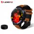 Original LEMFO Men  Smart  Watch 4 64GB GPS Smartwatch 5mp 8mp Dual Cameras Heart Rate Monitor Waterproof Sport Watch brown