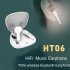 Original LENOVO HT06 TWS True Wireless Bluetooth  Headset Touch Bluetooth 5 0 Mini Sports Headphone White