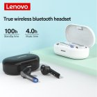 Original LENOVO HT08 In-ear Tws Wireless Bluetooth  Headset 5.0 Sports Earphones With Charging Box Black