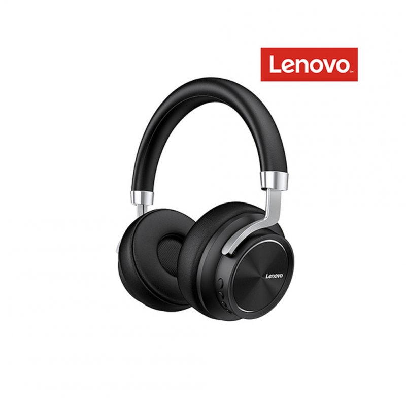 Original LENOVO Hd800 Bluetooth 5.0 Headset Wireless Foldable Noise Cancelling Sport Stereo Gaming  Earphone black