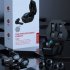 Original LENOVO Hq08 Gaming Wireless Bluetooth compatible Headset Music Sports Earbuds With Led Lighting Effect black