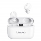 Original LENOVO Ht18 Tws Wireless Bluetooth 5.0 Earphones Led Display Volume Control Hifi Stereo Headset white