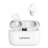 Original LENOVO Ht18 Tws Wireless Bluetooth 5 0 Earphones Led Display Volume Control Hifi Stereo Headset white