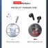 Original LENOVO Lp10 Bluetooth compatible Headset True Wireless Running Sports Earbuds Gaming Noise Reduction Headphones White