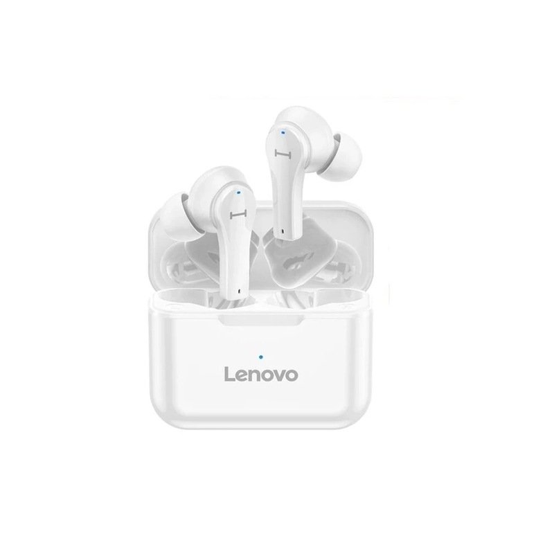 Original LENOVO Qt82 Tws Wireless Bluetooth Earphones V5.0 Touch Control Earbuds Stereo Waterproof Sport Headset white