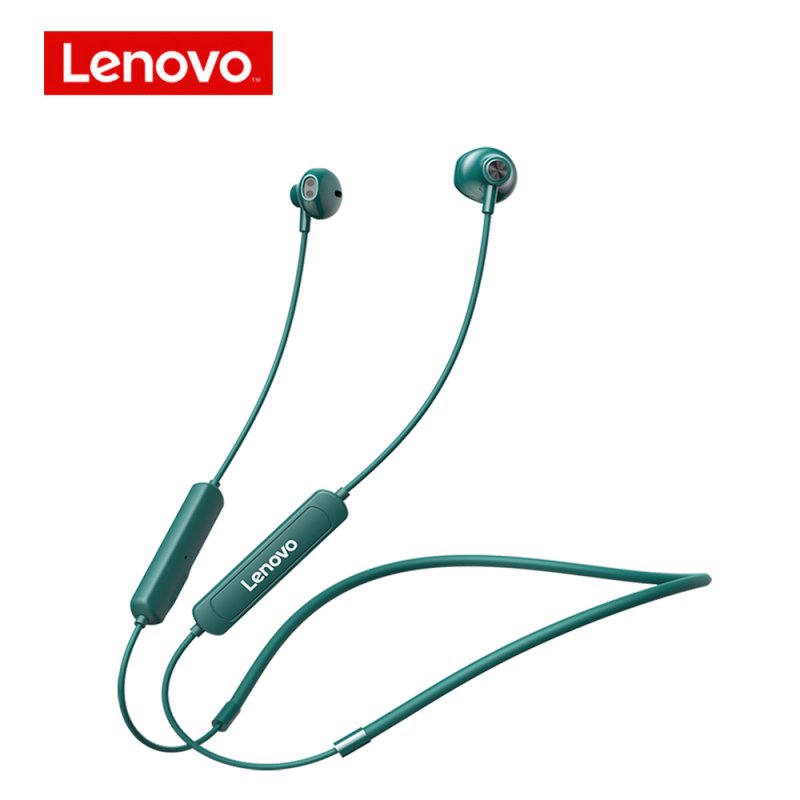 Original LENOVO SH1 BT5.0 Wireless Earphones Sports Earphone With Dual Noise Reduction Waterproof Earphones Green