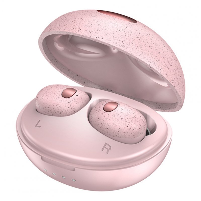 Original LENOVO T2S Wireless Bluetooth Headset Sports Sweat-proof Cute Mini Earphone Pink