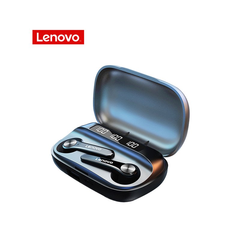 Original LENOVO Wireless Earphones Qt81 Bluetooth 5.1 Waterproof Headphones Touch Button Hifi Stereo Earbuds black