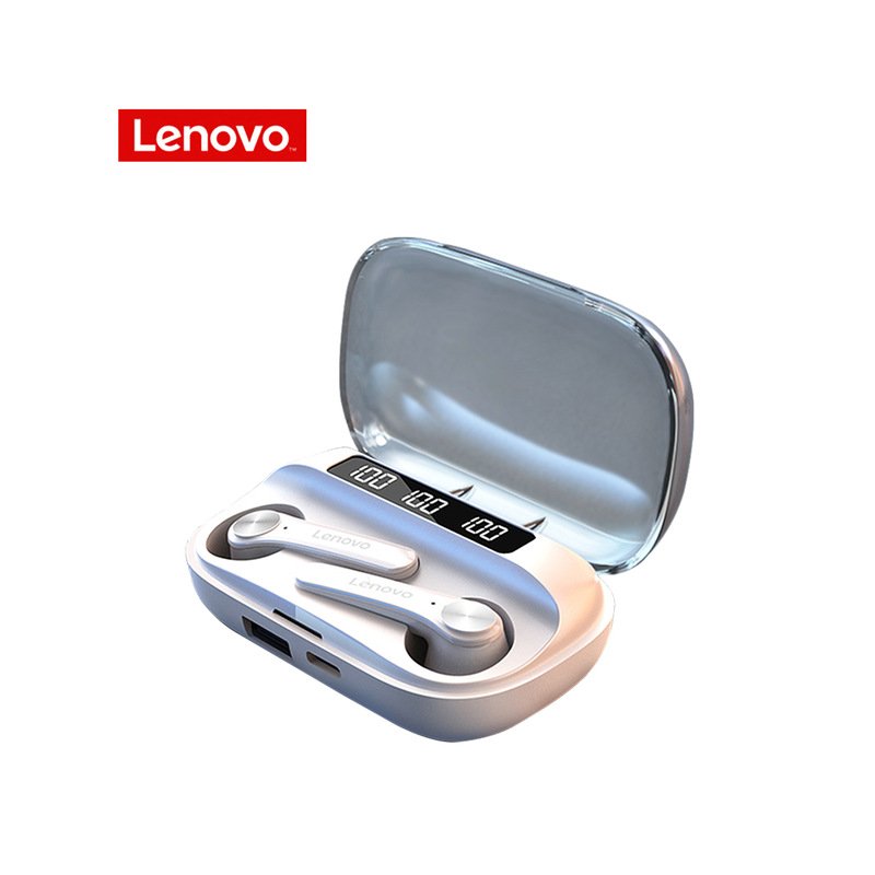 Original LENOVO Wireless Earphones Qt81 Bluetooth 5.1 Waterproof Headphones Touch Button Hifi Stereo Earbuds white