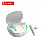 Original LENOVO Wireless Bluetooth-compatible Headset Led Light Gaming Earphones Earbuds Type C Charging Interface black
