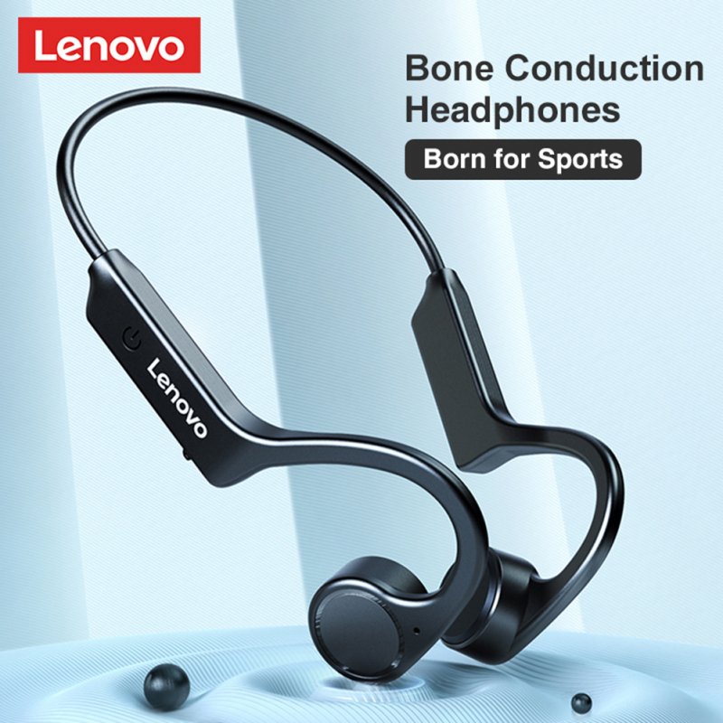 Original LENOVO X4 Bone Conduction Bluetooth Earphones Sport Running Waterproof Wireless Bluetooth Headphone Black