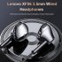 Original LENOVO XF06 Headphone 5 0 In ear Earphone Ipx5 Waterproof 3 5mm Wired Earphones Sport Headset With Noise Cancelling Mic White