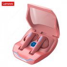 Original LENOVO XG02 TWS Gaming Wireless Bluetooth-compatible Headset In-ear Low Latency Touch-control Stereo Headphones pink