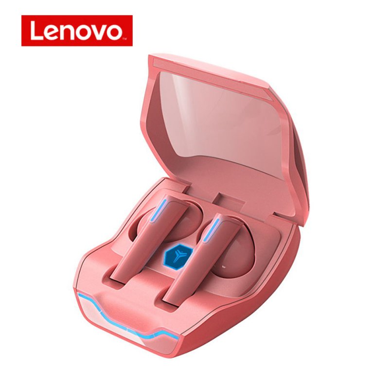 Original LENOVO XG02 TWS Gaming Wireless Bluetooth-compatible Headset In-ear Low Latency Touch-control Stereo Headphones pink
