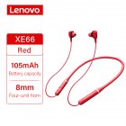 Original LENOVO Xe66 Wireless Headphones Bt5 0 Stereo Music Earphones 8d Surround Sport Headset Hands free With Mic Red