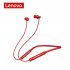 Original Lenovo HE05PRO Neckband Wireless Bluetooth  Earphones With Mic Easy To Control Ipx5 Sport Waterproof Earphones white