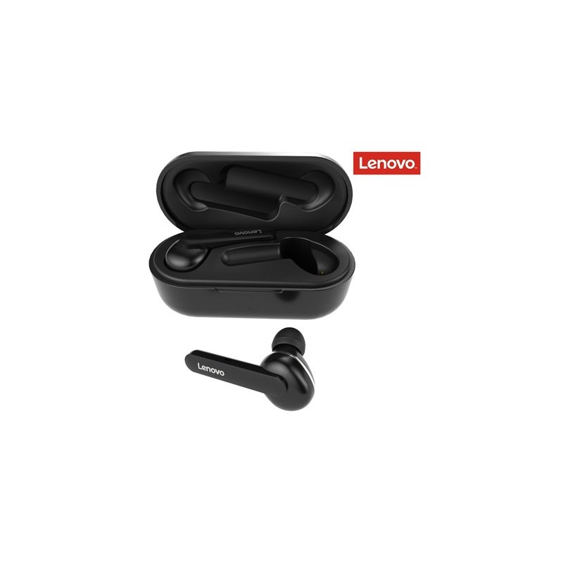 Original LENOVO HT28 Wireless Bluetooth  Headset Tws Deep Bass Earbuds Touch Control Automatically Connection Headset black