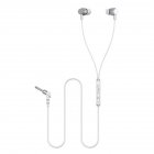 Original Lenovo QF310 QF320 Wired Headset Volume Control 3 5mm With Microphone Earphones QF310 white