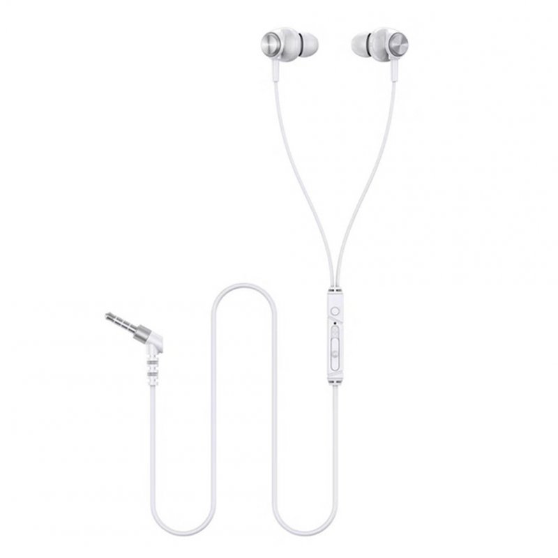 Original Lenovo QF310 QF320 Wired Headset Volume Control 3.5mm With Microphone Earphones QF320 white