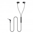 Original Lenovo QF310 QF320 Wired Headset Volume Control 3 5mm With Microphone Earphones QF320 black